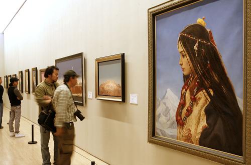 庆祝中国共产党成立九十周年中国油画展在北京开幕--中国国情手册