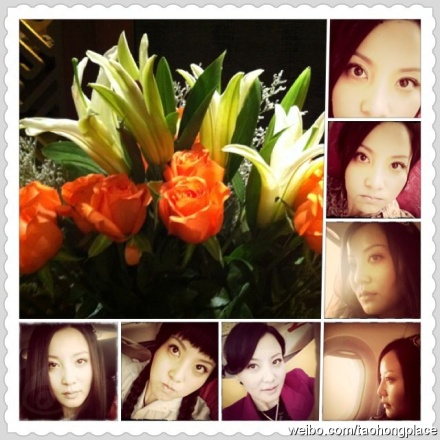 陶虹微博上传生日美照 称友人祝福令其泪奔(图)--中国国情