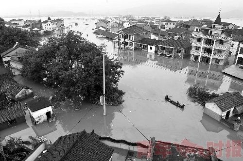 浙江遭遇4轮强降水汛情严峻 更大洪峰将抵兰溪--中国国情手册