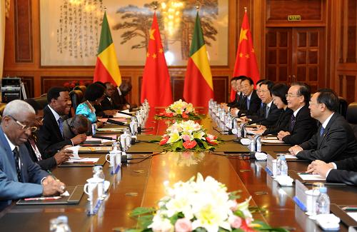 温家宝会见贝宁总统--中国国情